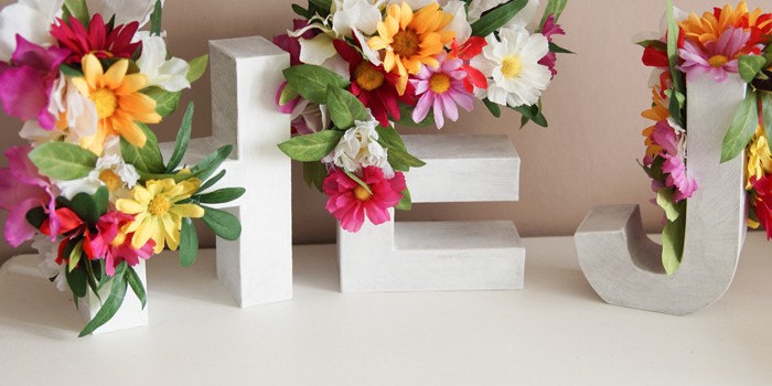 Quick DIY: Flower Letter DIY – Blumige Buchstaben